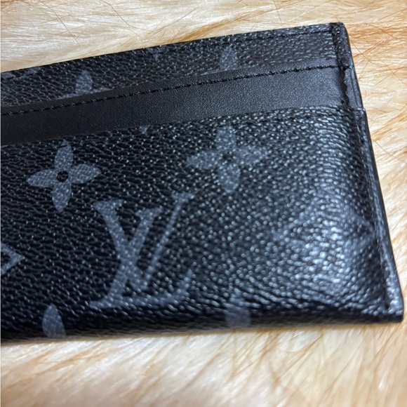 Louis Vuitton monogram eclipse black double card holder for men woman France - Picture 3 of 8